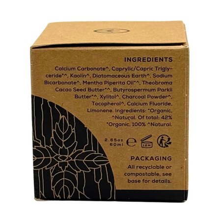 Pasta de dinti cu carbune activ Activated Charcoal, 60 ml, Georganics 756656