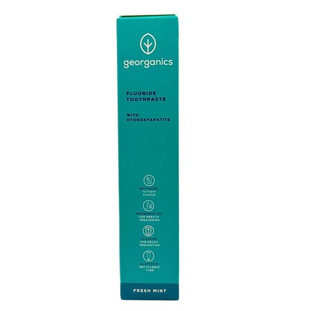 Pasta de dinti cu hidroxiapatita, fluor si aroma de menta, 75 ml, Georganics 756663