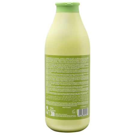 Lapte hidratant pentru dus si baie cu ananas si cocos, 750 ml, Cottage 756965