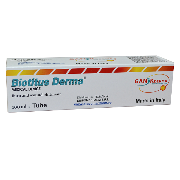 Unguent pentru plagi Biotitus Derma, 100 ml, Ganikderma