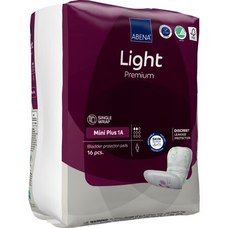 Absorbante pentru incontinenta urinara Light Mini Plus 1A, 16 bucati, Abena 757095