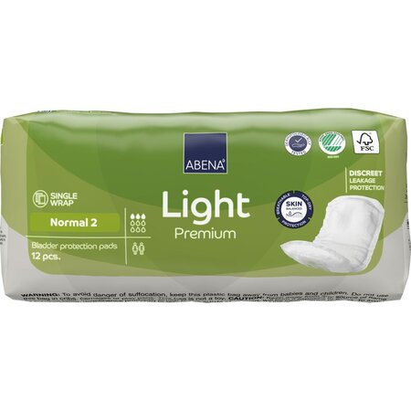 Absorbante pentru incontinenta urinara Light Normal 2, 12 bucati, Abena