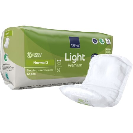 Absorbante pentru incontinenta urinara Light Normal 2, 12 bucati, Abena 757105