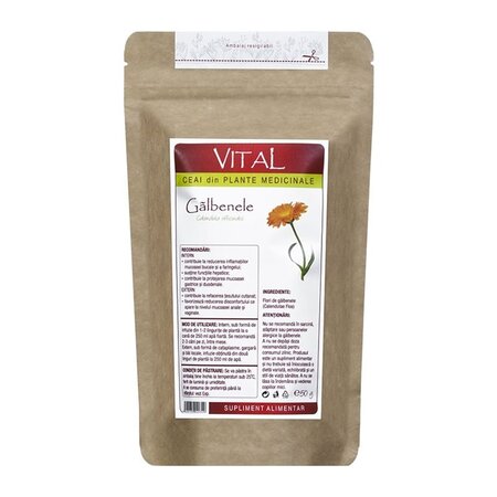 Ceai de galbenele Vital, 50 g, Plantavorel
