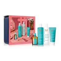 Pachet pentru par lipsit de volum Extra Volume, 2x250+25 ml+75 ml, Moroccanoil