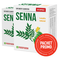 Pachet Senna, 30 capsule+30 capsule, Parapharm