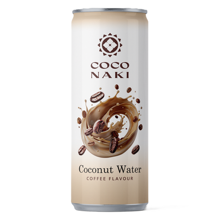 Apa de cocos cu aroma de cafea, 320 ml, Coconaki