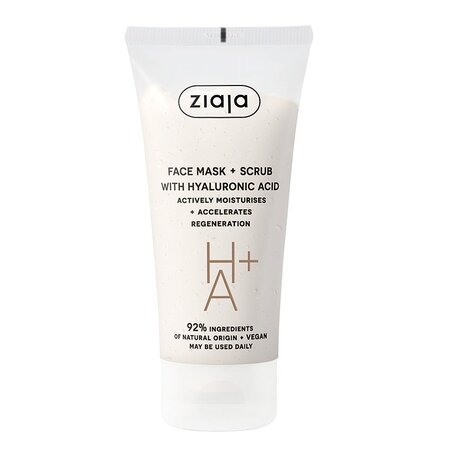 Masca si scrub pentru fata HA+, 55 ml, Ziaja