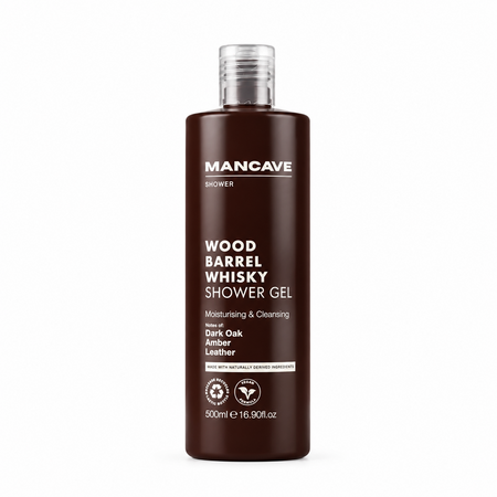 Gel de dus pentru barbati Wood Barrel Whisky, 500 ml, Mancave