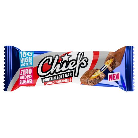 Baton proteic Choco Caramel, 55 g, Chiefs