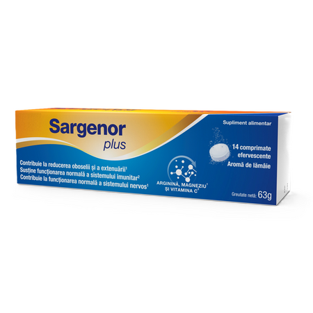 Sargenor Plus, 14 comprimate efervescente, Meda Pharma 757921