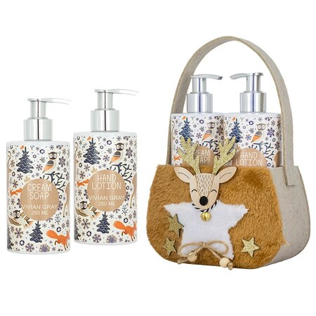 Set Sapun lichid pentru maini + Crema de maini Sweet Deer, 250 ml + 250 ml, Vivian Gray 757956