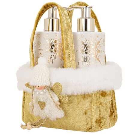 Set Sapun lichid pentru maini + Crema de maini Golden Velvet, 250 ml + 250 ml, Vivian Gray