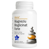 Magneziu Bisglicinat Forte, 30 capsule vegetale, Alevia