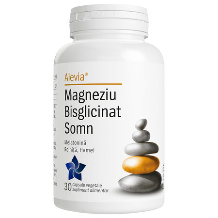 Magneziu Bisglicinat Somn, 30 capsule vegetale, Alevia