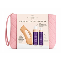 Set Ser Skin+ Anti-cellulite Serum, 100ml + Ulei Anti-cellulite Dry Oil, 110ml + Gua Sha + Pouch, Cocosolis