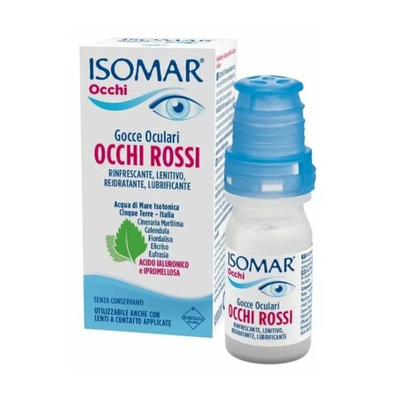 Picaturi cu apa de mare izotonica pentru ochi rosii Isomar, 10 ml, Euritalia