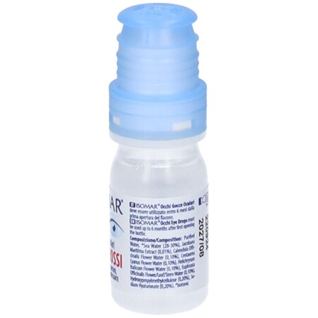 Picaturi cu apa de mare izotonica pentru ochi rosii Isomar, 10 ml, Euritalia 758402