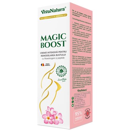 Crema intensiva pentru remodelarea bustului Magic Boost, 145 ml, Vivanatura