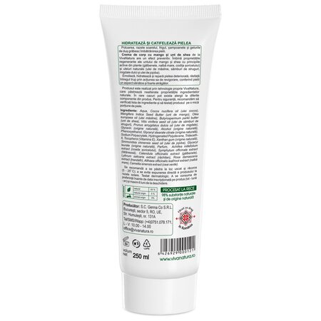 Crema de corp cu mango si unt de shea, 250 ml, Vivanatura 710222
