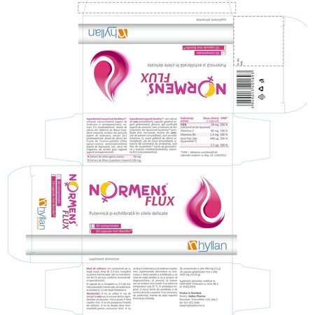 Normens Flux, 30 comprimate + 10 capsule moi, Hyllan 702524