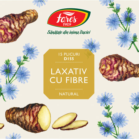 Laxativ cu fibre, 15 plicuri, Fares 621098