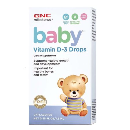 Baby Vitamina D3 Picaturi (424683), 7.5 ml, GNC