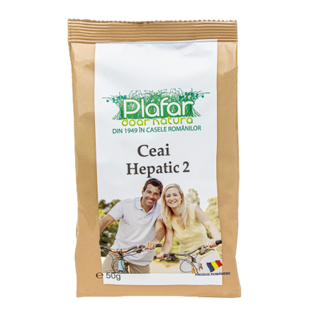 Ceai hepatic 2, 50 g, Plafar