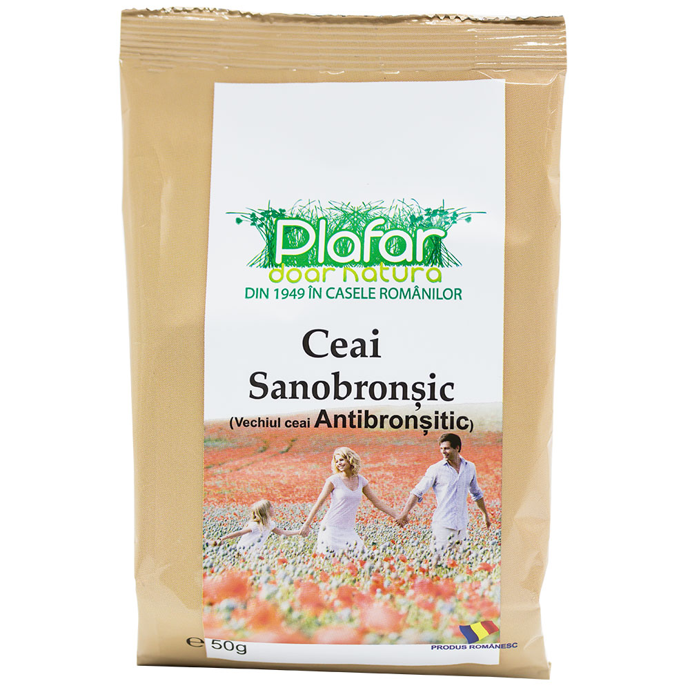 Ceai sanobronsic, 50 g, Plafar