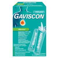 Gaviscon Mentol suspensie orală, 12 plicuri, Reckitt Benckiser Healthcare