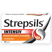 Strepsils Intensiv fara zahar cu aroma de portocale, 8,75 mg, 24 pastile, Reckitt Benckiser