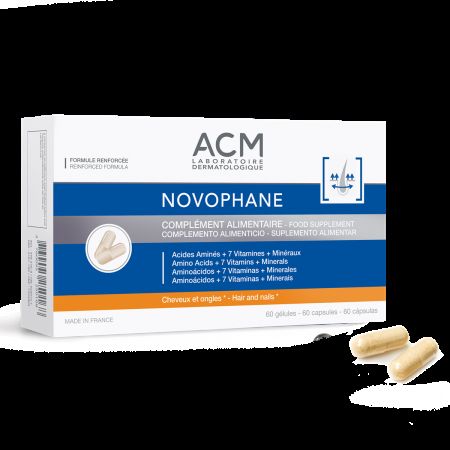 Pachet capsule pentru par si unghii Novophane, 3 x 60 capsule, Acm 663434