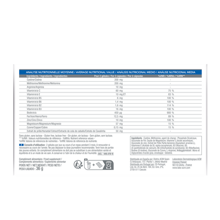 Pachet capsule pentru par si unghii Novophane, 3 x 60 capsule, Acm 663435