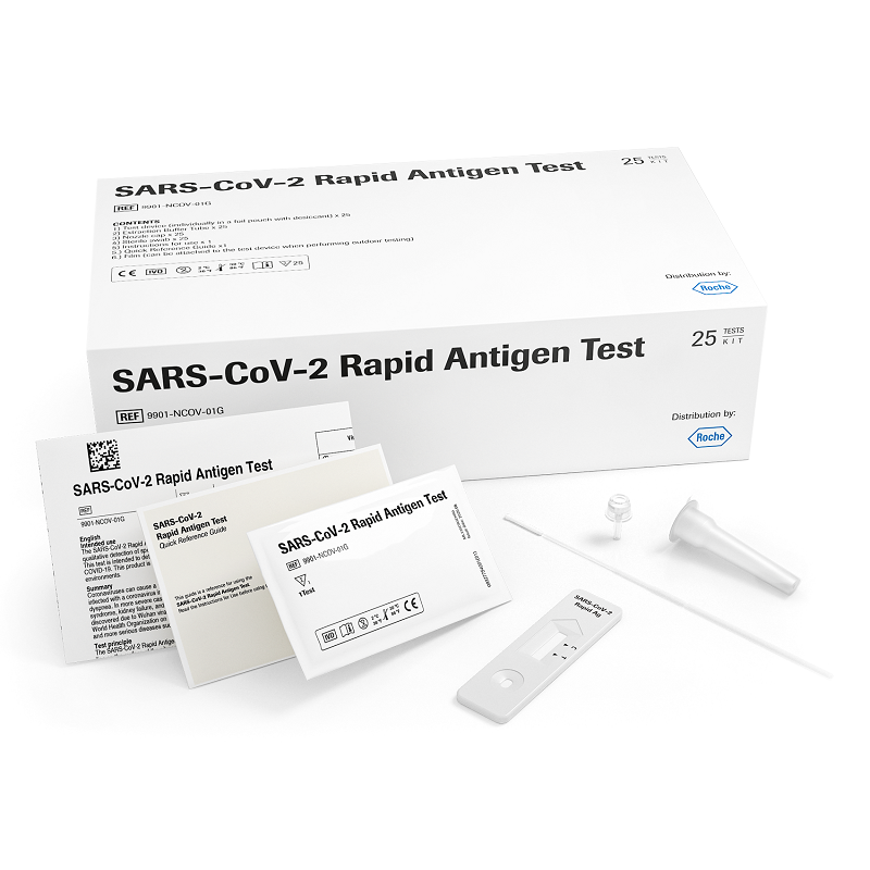 Test rapid antigen nazofaringian SARS-CoV-2, 25 bucati, Roche