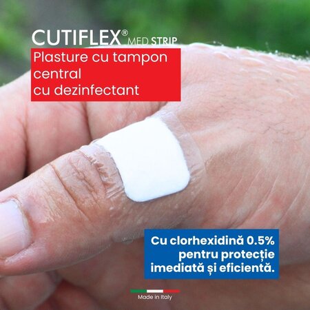 Plasturi impermeabili Cutiflex Strip Master-Aid, 78x26 mm, 10 bucati, Pietrasanta Pharma 667974