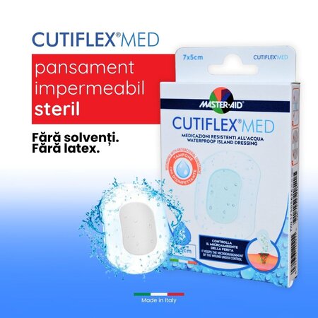 Pansament Cutiflex Med Master-Aid, 7 x 5 cm, 5 bucati, Pietrasanta Pharma 667955