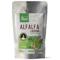 Alfalfa pudra ecologica, 125 g, Obio