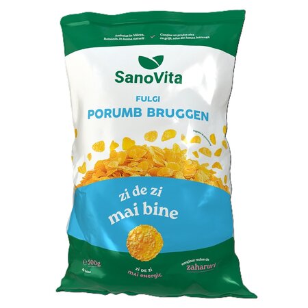 Fulgi de porumb Bruggen, 500 g, Sanovita