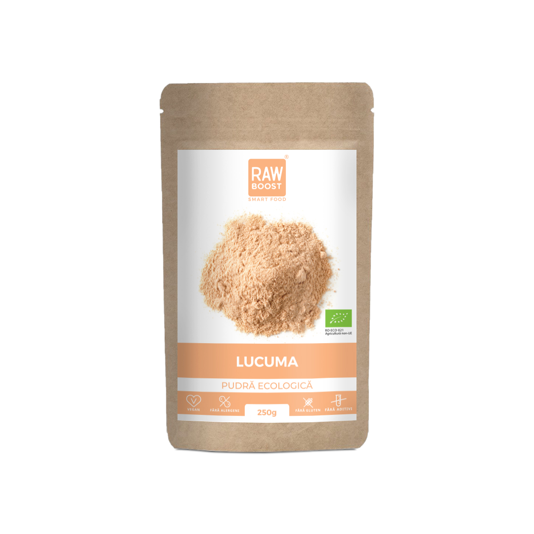 Pudra ecologica de Lucuma, 250 g, RawBoost