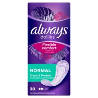 Absorbante zilnice parfumate Platinum Soft & Protect Normal, 30 bucati, Always