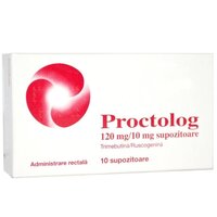 Proctolog, 120 mg/10 mg, 10 supozitoare, Pfizer