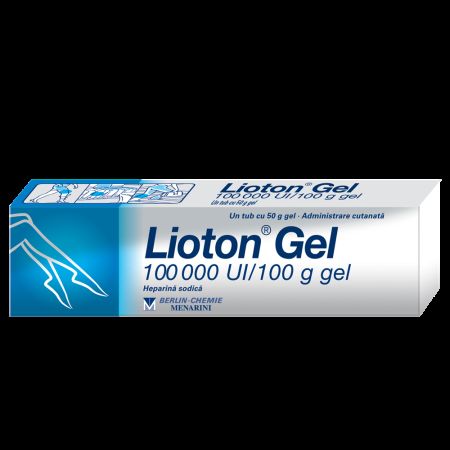 Lioton Gel, 100000 U.I./100 g, 50 g, Menarini
