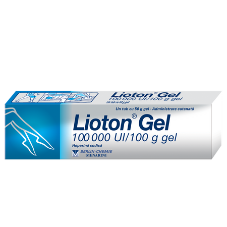 Lioton Gel, 100000 U.I./100 g, 50 g, Menarini