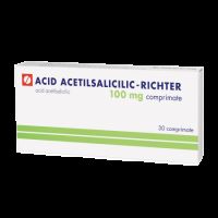 Acid Acetilsalicilic, 100 mg, 30 comprimate, Gedeon Richter
