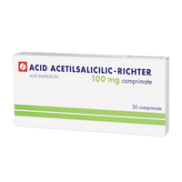 Acid Acetilsalicilic, 100 mg, 30 comprimate, Gedeon Richter