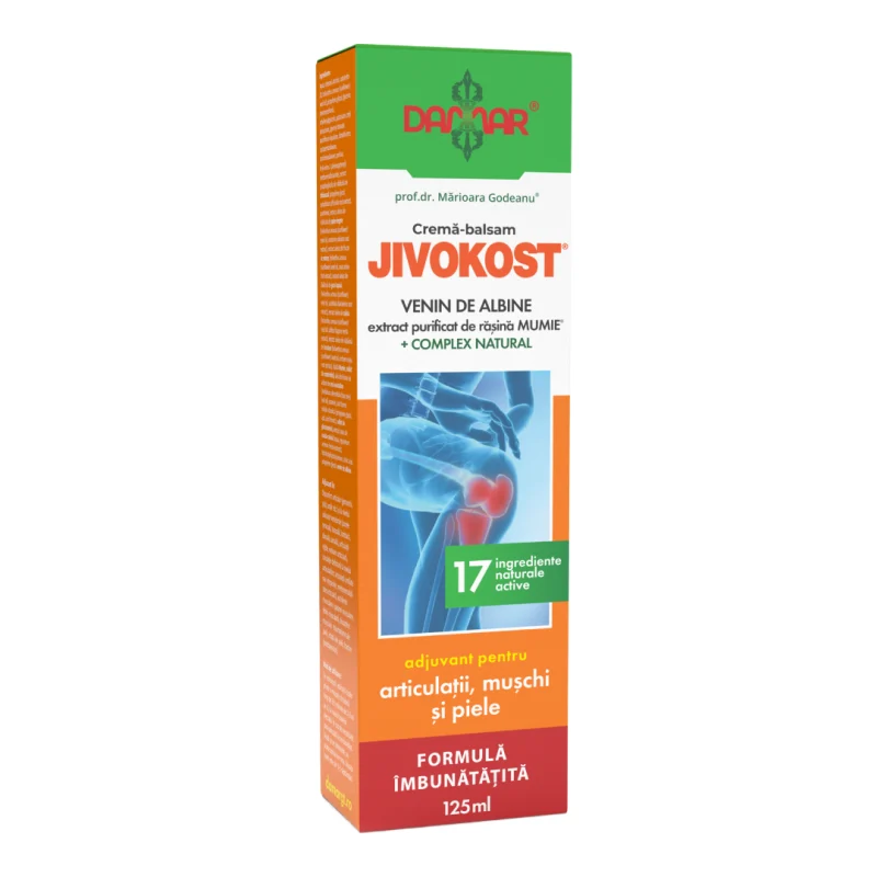 Crema-balsam cu venin de albine si extract purificat de rasina Mumie Jivokost, 125 ml, Damar