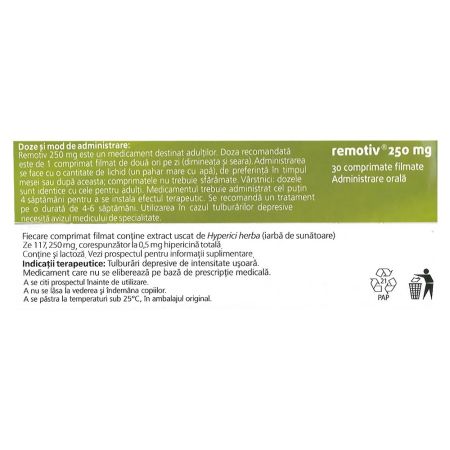 Remotiv, 250 mg, 30 comprimate filmate, Vedra 716656