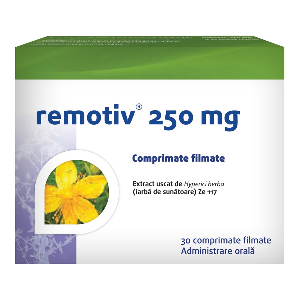 Remotiv, 250 mg, 30 comprimate filmate, Vedra