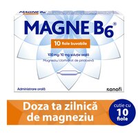 Magne B6, 100 mg/10 mg, 10 fiole, Sanofi