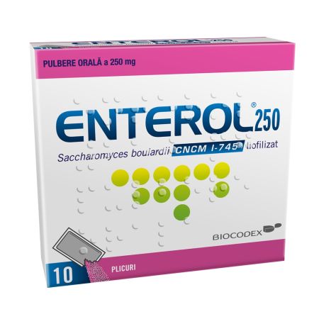 Enterol, 250 mg, 10 plicuri, Dr. Reddys
